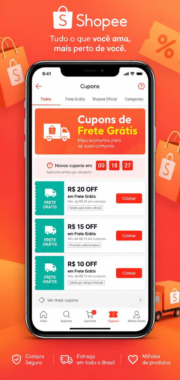 Tela 2 do aplicativo Shopee